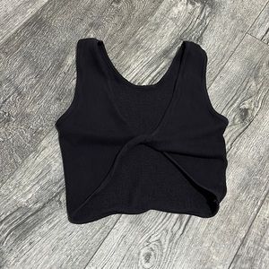 Black crop top